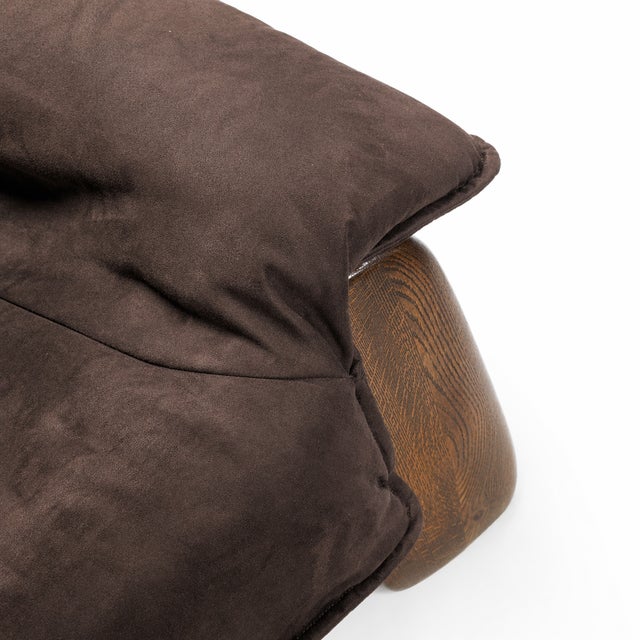 Brutalist Oak Armchair, 1970s For Sale - Image 6 of 10