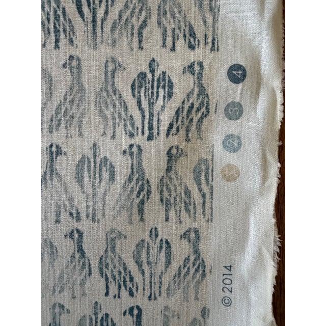 Traditional Rose Tarlow Melrose House 8 Yards Paloma Bay Blue/Natural Hemp Fabric For Sale - Image 3 of 8