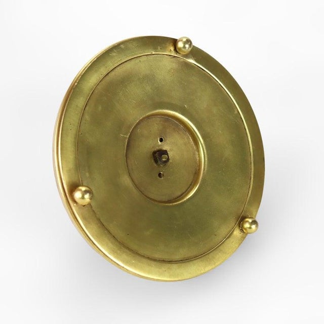 Metal Egyptian Revival Figural Pharaoh Bronze & Brass Inkwell With Glass Insert C1880 For Sale - Image 7 of 8