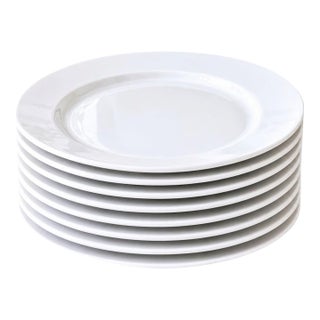 Pottery Barn Great White (Rim Shape) Chop Plates Chargers Platters - Se to 8 For Sale