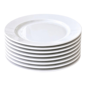 Pottery Barn Great White (Rim Shape) Chop Plates Chargers Platters - Se to 8