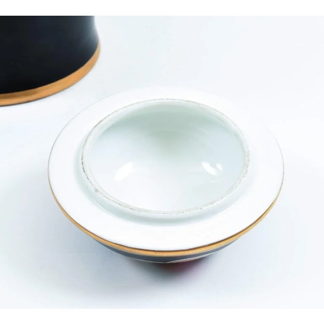 Art Nouveau German Porcelain Decorative Lidded Urn For Sale - Image 4 of 11