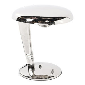 Art Deco Streamlined Nickle "Cobra" Table Lamp by Norman Bel Geddes for Faries