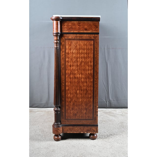 Napoleon III Buffet in Marquetry of Precious Woods, 1800s For Sale - Image 15 of 18