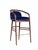 Essex Blue Velvet Bar Stool by Javier Gomez For Sale - Image 6 of 6