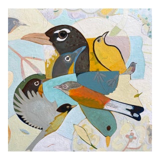 “Robin Party” Birds by LWren Walraven For Sale