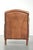 Art Deco Style Sheepskin Armchair in with Wooden Armrests For Sale - Image 4 of 12