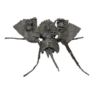 Bella Feldman Sculpture (American B. 1930) Futuristic Insect 1960s Aluminum For Sale