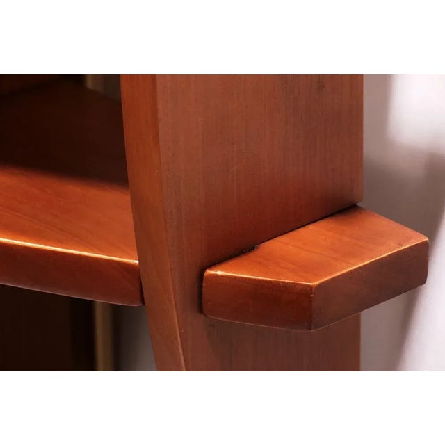 Wood Wooden Wall Lamp by Angelo Brotto, 1960s For Sale - Image 7 of 13