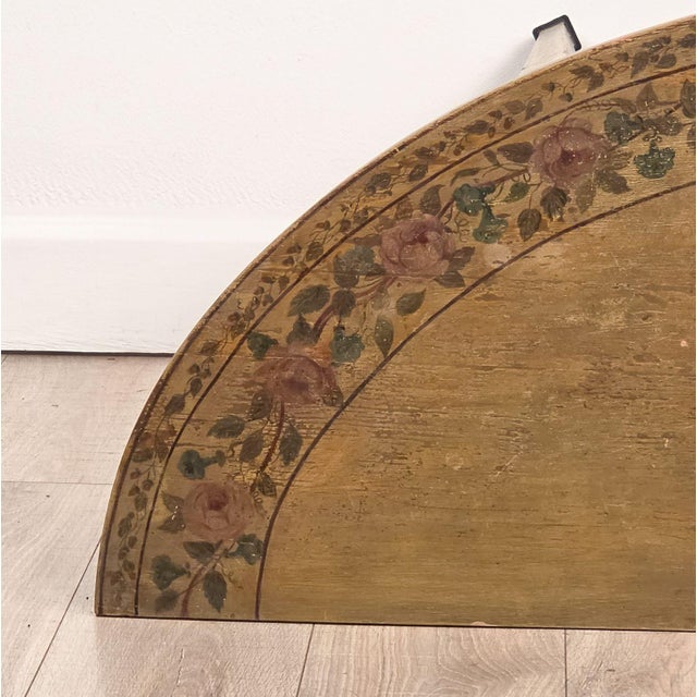 George III Style English Painted Demilune Console, Circa 1920 For Sale - Image 12 of 13