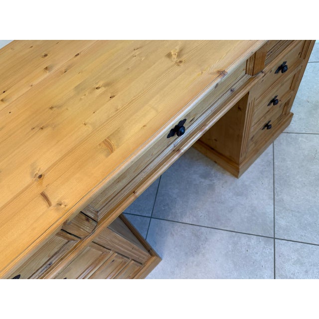Gründerzeit Desk in Softwood, 1970s For Sale - Image 10 of 11