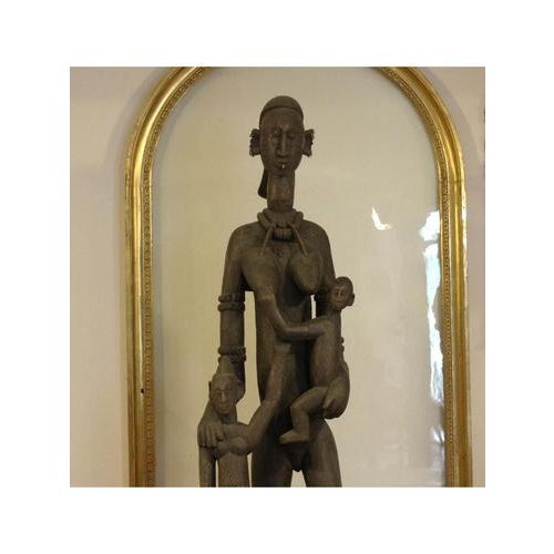 Nation Mali- Dogon people Year Early 1900s Surface Mahogany wood Technique Wood sculpture Dimensions 55X45 CM H 154 CMcm...