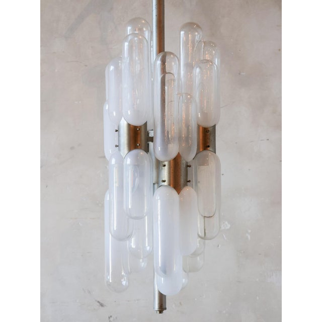 Vintage Torpedo-Shaped Lamp with Pill-Shaped Murano Glass Shades, 1970s For Sale - Image 6 of 11