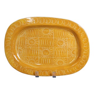 Vintage French Ceramic Platter by Jacques Pouchain, 1950s For Sale
