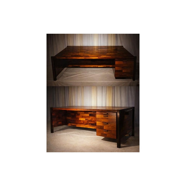 Brazilian Modern “Diplomata” Desk in Hardwood by Jorge Zalszupin, 1965 – Lot 554A For Sale - Image 15 of 16