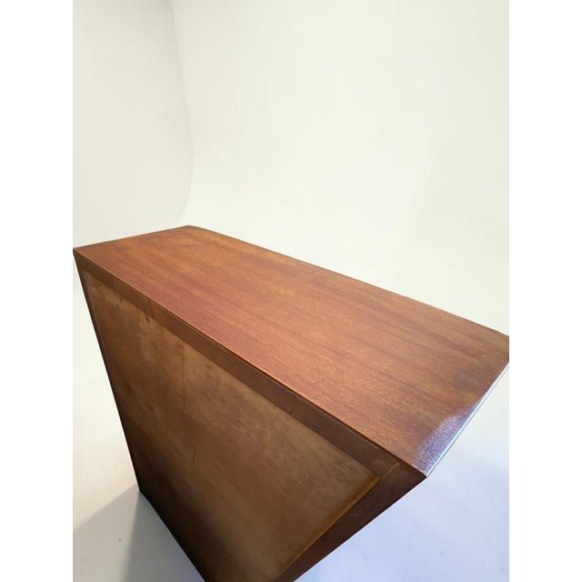 Wood Vintage German Oak Roll-Top Wardrobe, 1930 For Sale - Image 7 of 16