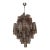 1990s Large Brown Tronchi Murano Glass, Mid Century Chandelier For Sale