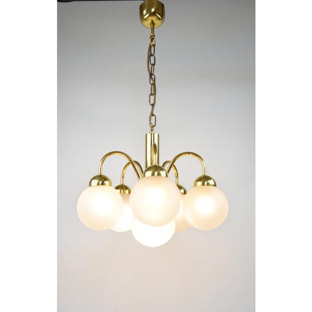 Vintage Chandelier in Glass and Metal, 1980s For Sale - Image 14 of 15