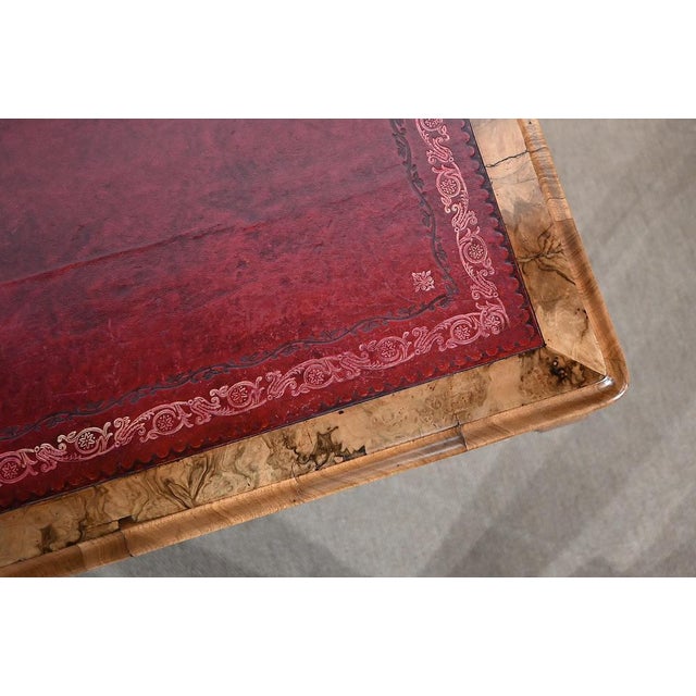 19th Century Louis XV Style Walnut Office Table For Sale - Image 6 of 18