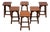 Brutalist Oak Stools, Holland, 1970s, Set of 6 For Sale