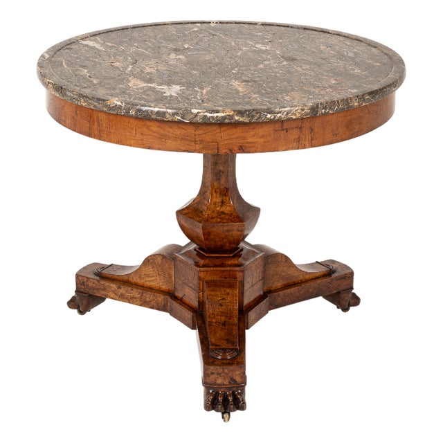19th Century French Burr Ash Console For Sale