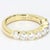 18k Yellow Gold Band With Eight Bezel Set Diamonds - Size 4 For Sale In Phoenix - Image 6 of 7