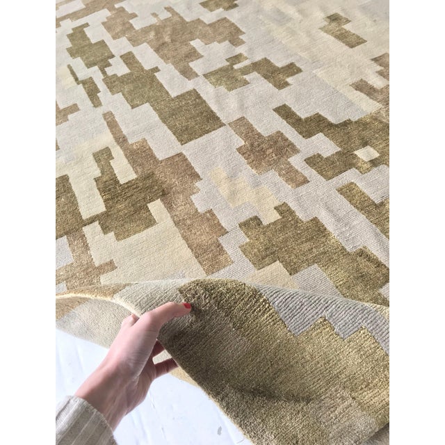 Modern Arthur Dunnam Abstract Design Handmade Rug for Doris Leslie Blau For Sale - Image 3 of 6