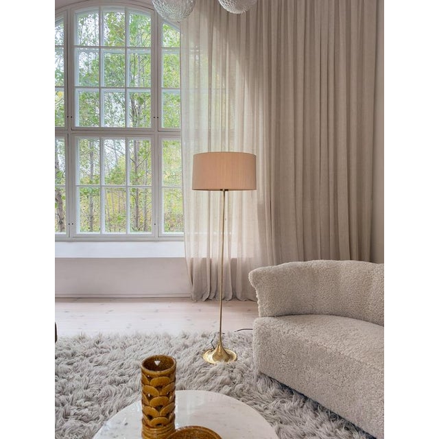 Mid-Century Brass G-024 Floor Lamp from Bergboms, Sweden, 1960s For Sale - Image 3 of 14