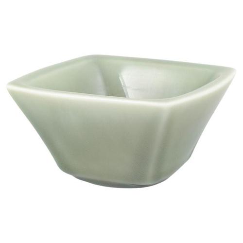 1950s Vintage Square Ceramic Bowl in Green Celadon Glaze by Nils Thorsson for Royal Copenhagen, 1950s For Sale - Image 5 of 5