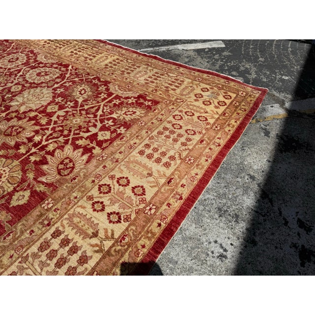 13ft × 17ft 10in Hand Knotted Afghani Wool Rug For Sale In San Francisco - Image 6 of 12