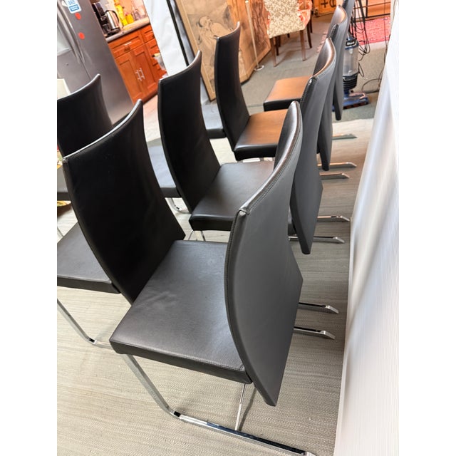 Roche Bobois Amplitude Chairs, Set of Eight For Sale - Image 9 of 12