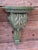 Pair of Carved Acanthus Wall Bracket Shelves / Corbels in Distressed Green Finish For Sale In Naples, FL - Image 6 of 11