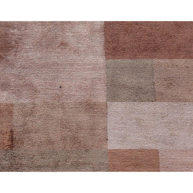 Early 21st Century Modern Tibetan “Dune” Design Hand-Knotted Silk Rug by Doris Leslie Blau For Sale - Image 5 of 8