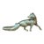 Vintage Brass Fox Figure For Sale