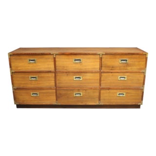 Lane Furniture Mid Century Campaign Dresser For Sale