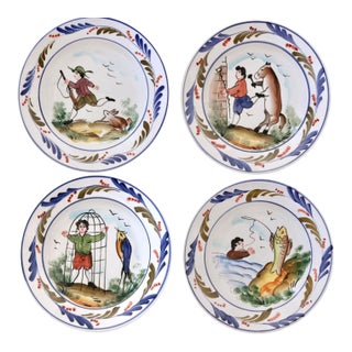 Vintage Vietri Italian Whimsical Plates For Sale