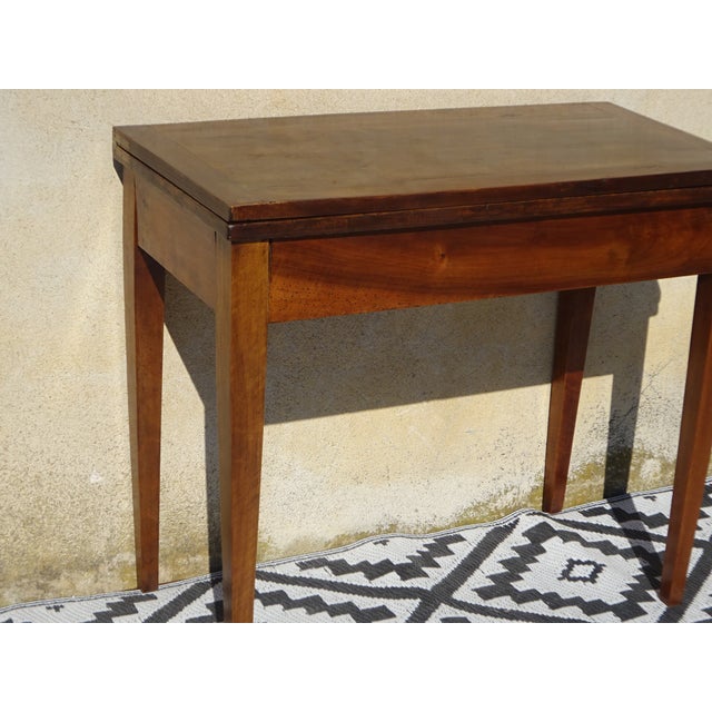 Antique Game Table in Walnut, 1800s For Sale - Image 11 of 18