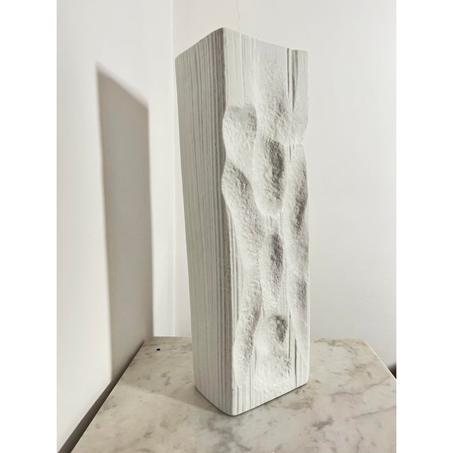 Vintage Bisque Porcelain Sculptural Vase by Martin Freyer for Rosenthal Studio-Line, Germany, 1960s For Sale - Image 13 of 13