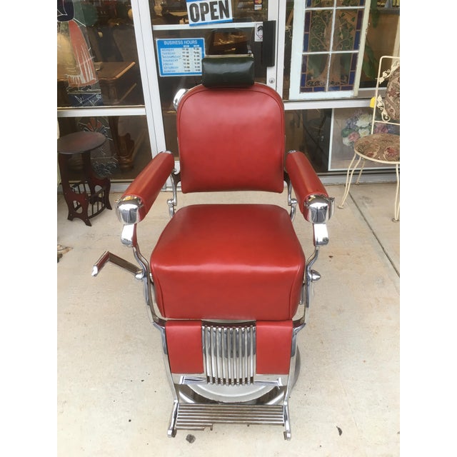 Antique Belmont Barber Shop Chair Chairish