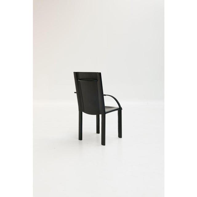 Matteo Grassi Armchairs by Carlo Bartoli for Matteo Grassi, 1980s, Set of 4 For Sale - Image 4 of 14