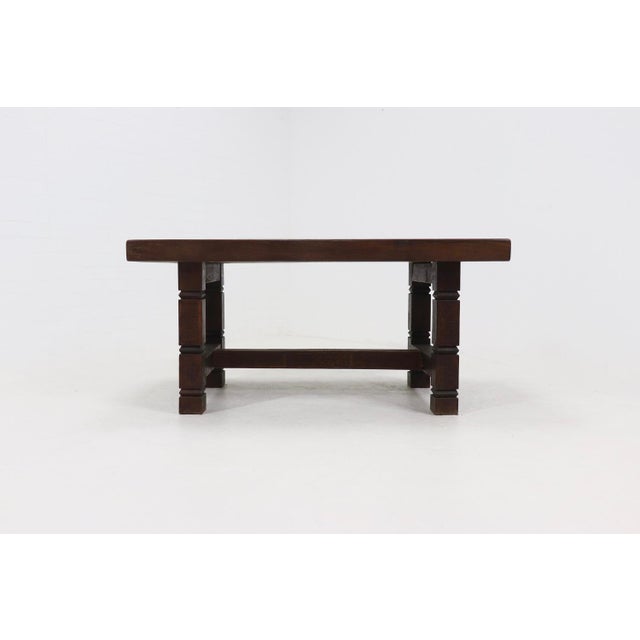 Vintage Asian Handcarved Tropical Wooden Dining Table, 1920s For Sale - Image 12 of 17