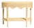 Sally Natural Scalloped Rattan Console For Sale