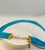 345 Carat Natural Sleeping Beauty Turquoise Necklace, Four Strand 14 Karat Gold For Sale - Image 4 of 18