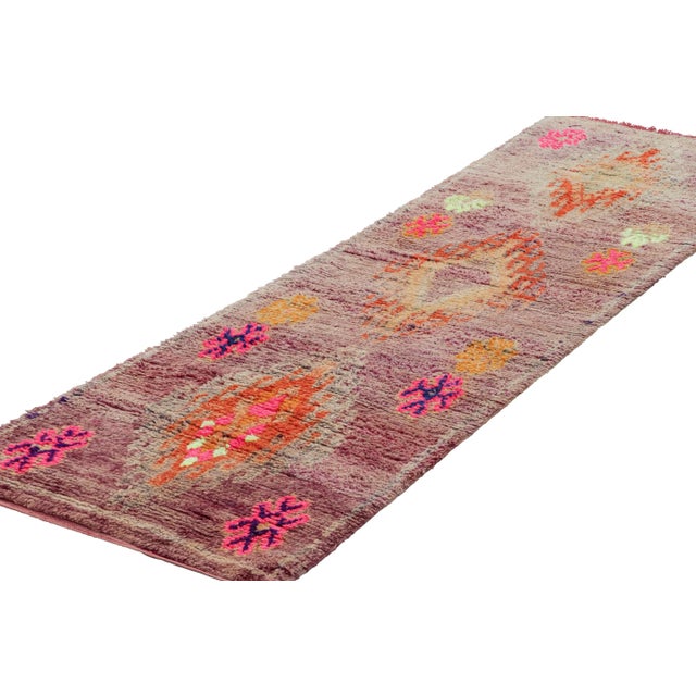 Rug & Kilim Vintage Moroccan Runner Rug With Colorful Geometric Patterns - Rug & Kilim For Sale - Image 4 of 7