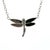 Metal Tiffany & Co. 18 Karat White Gold Diamond and Cultured Pearl Dragonfly Necklace For Sale - Image 7 of 8