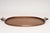 Arts & Crafts serving tray by Tane (ca. 1940s, Mexico). Large size in heavy gauge copper with contrasting silver-plate...