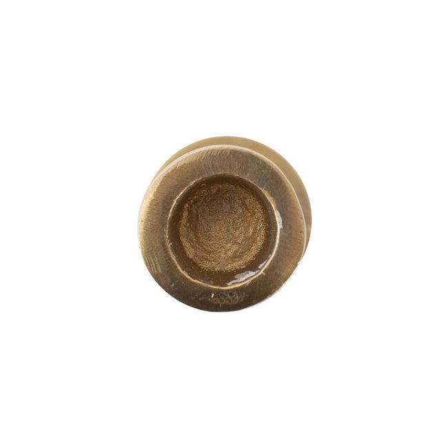 Sharma Crimson Gold Rounded Candlestick- Tall For Sale In Chicago - Image 6 of 11