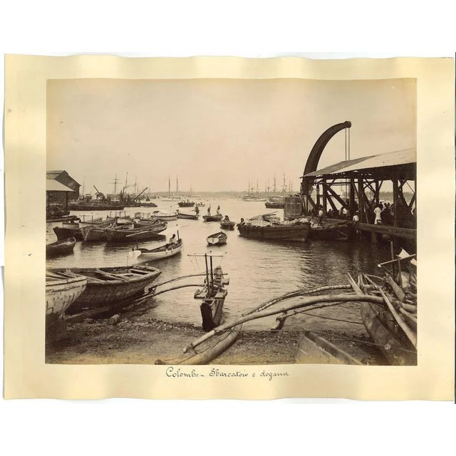 Unknown, Ancient View of Colombo, Albumen Prints, 1880s/90s, Set of 2 For Sale - Image 3 of 3