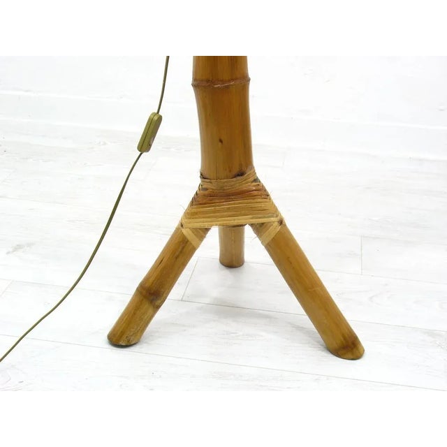 Floor Lamp in Bamboo, 1950s For Sale - Image 6 of 12