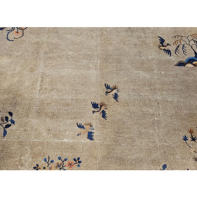 Chinese Vintage Chinese Art Deco Rug, Hand-Knotted Wool, Four Dragons Design, 9' x 12' For Sale - Image 3 of 18
